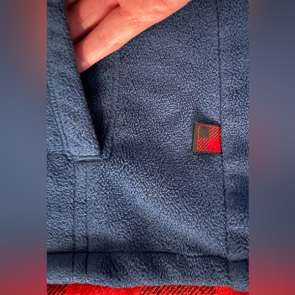 WOOLRICH Blue Fleece Full Zip Vest Women’s M - Picture 7 of 9